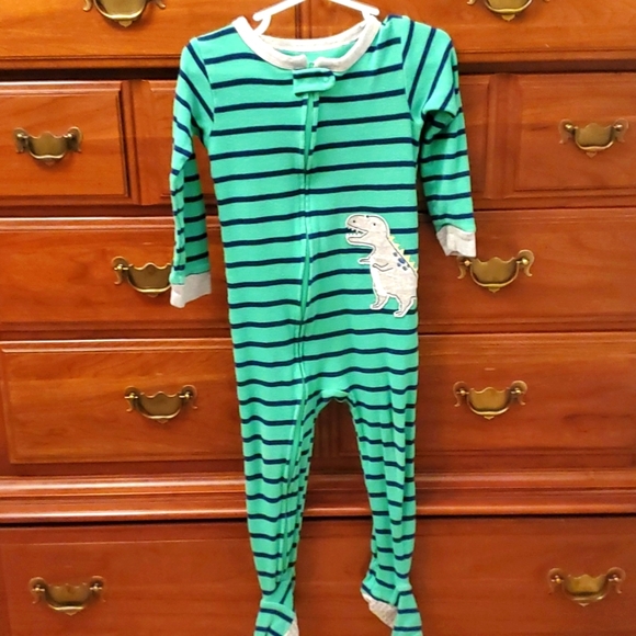 Carter's Pajamas Green Trex Footie Pajamas Poshmark